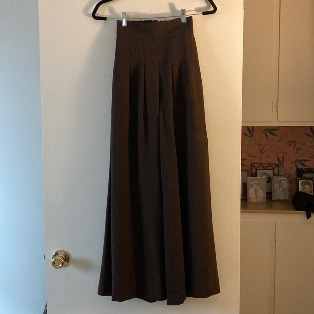 Pinup Girl Clothing Brown Palazzo Pants